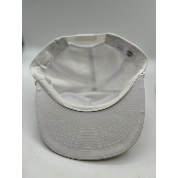 Vintage CAT Caterpillar Patch Construction Trucker Rope Hat Snapback Cap White - Picture 5 of 9